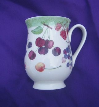 Roy Kirkham Berries & Cherries 2009 Fine Bone China Mug Made In England
