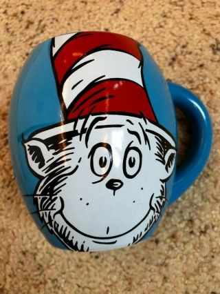 Dr.  Seuss Cat In The Hat Mug Coffee Or Soup Cup Blue Collectible