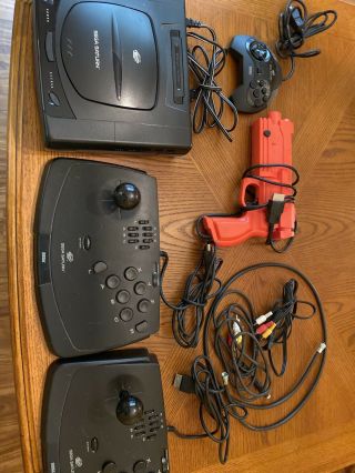 Vintage Sega Saturn System With Accessories And (7) Games