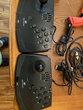 Vintage Sega Saturn system with accessories and (7) games 3