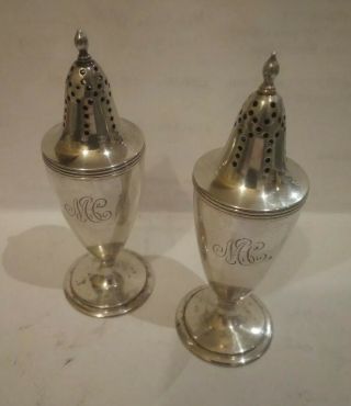 A Vintage Tiffany & Co Silver Condiments 2.  4 Ozt Urn Shape
