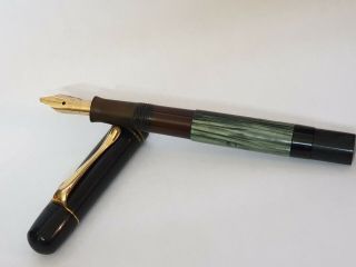 Vintage Fountain Pen Pelikan 100 Patent 14k Gold Nib 585 (no.  Ax)