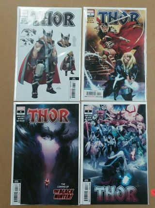 Thor 2020 3 (3rd),  4 (1st & 2nd) 5 (2nd) Donny Cates Black Winter Galactus