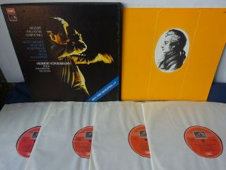 Nm Mozart - The Last Six Symphonies 4lp Box,  Berlin P/o,  Karajan,  Emi Sls 809