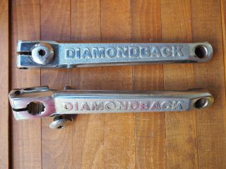 Diamondback 3 Piece Bmx Cranks 10 Spline Cro - Mo 175mm Vintage Old Mid - School