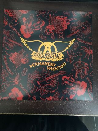 Aerosmith Permanent Vacation Vinyl Album 1987 Geffen Nm Cleaned & Played