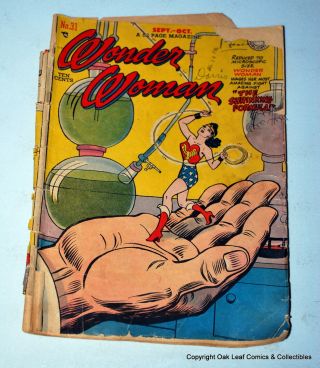 Wonder Woman 31 Dc Comic Book 1948 Poor - Fair