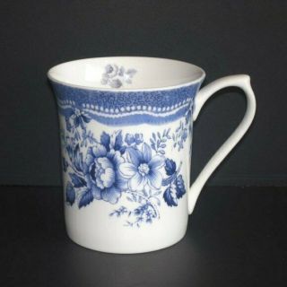 Queens Tonquin Blue Floral Coffee Mug