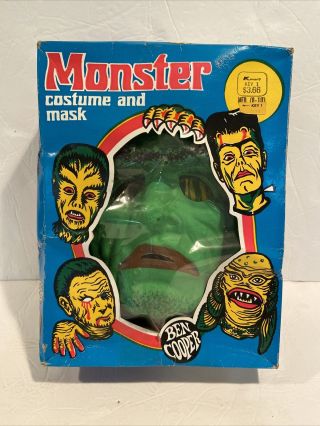 1973 Vintage Ben Cooper Frankenstein Monster Medium Costume - Very Rare