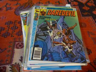 Daredevil 159,  167,  170,  172,  175,  176,  179,  183 (x2),  184 (x2),  185,  189 Frank Miller