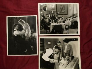 3 Joan Crawford Vintage Movie Photo S - Dancing Lady 1933 & Letty Lynton 1932