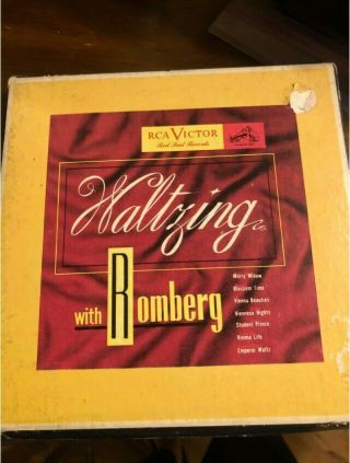 Rca Victor - Waltzing With Romberg Box Set Of 5,  78 Rpm Red Seal Records Vinyl