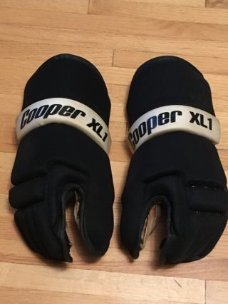 Vintage Cooper Xl1 Hockey Gloves Adult Pre - Owned 67a1659 Made In Canada