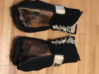 Vintage Cooper XL1 Hockey GLOVES Adult Pre - owned 67A1659 Made in Canada 2