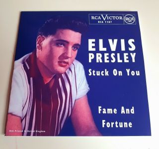 Elvis Presley Stuck On You Uk 7 Inch 45 Sleeve Only