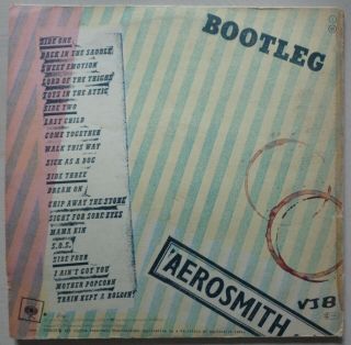 Aerosmith Live Bootleg CBS 88325 NL 2LP Gatefold Sleeve OIS cbs 1978 (N1) 3