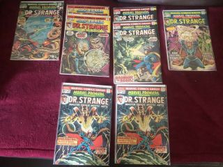8 Comics Marvel Premiere Featuring Dr.  Strange Including Major Key 10 - 14,  7.  0 - 8.  0