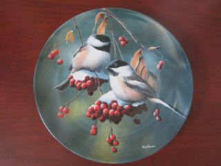 Knowles Encyclopaedia Britannica Birds Of Your Garden Chickadee Collector Plate