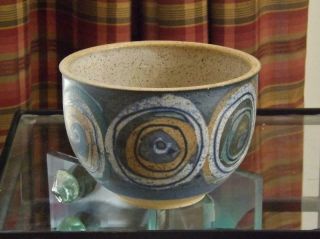 Vintage Mid Century Modern Charles Count 6 " Ceramic Bowl Signed