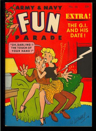 Army & Navy Fun Parade 66 Marilyn Monroe Pinup Digest Comic 1954 Vf,