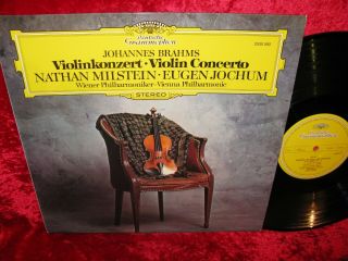 1975 Uk Nm Dg 2530 592 Stereo Brahms Violin Concerto Milstein Vpo Jochum Cover E