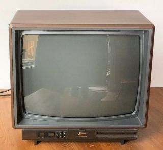 Vintage Zenith Space Command 19 - Inch Color Tv W/ Remote 1989