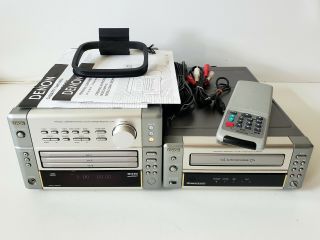 Vintage Mini Bookshelf Stereo System Am/fm/cd/cassette Denon D - M5