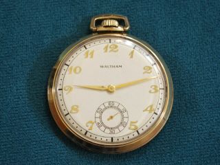 Vintage 1944 Waltham Colonial R 12s 10kgf 17j Pocket Watch