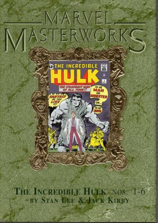 Marvel Masterworks Vol 8 The Incredible Hulk 1 - 6 Limited 620 Var Edition Hc