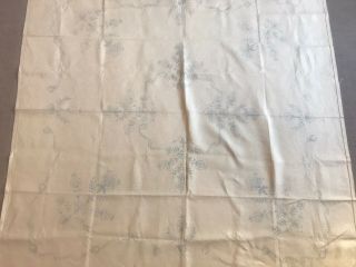 Vintage All Pure Linen Tablecloth Embroidery Transfer Irish 132cm