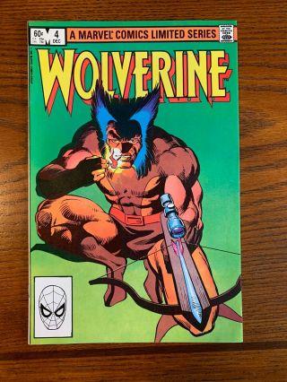 Wolverine 4 (dec 1982,  Marvel) Nm/nm,  Frank Miller Art,