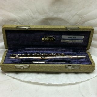 Vintage Getzen Deluxe Piccolo Flute In Case Elkhorn Wisconsin