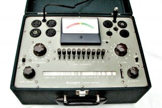 Vintage Allied Simpson Knight 600a Tube Tester In Hard Case