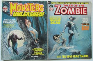 Tales Of The Zombie 1 - Monsters Unleashed 1 Marvel Horror Magazines: F