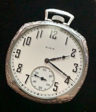 1925 Vintage Elgin Pocket Watch,  Grade 303,  Model 3,  Emperor Quality Case,  Px085