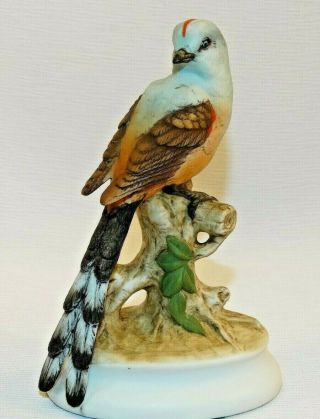 Lefton Flycatcher Bird 5 1/2 " Figurine Hand Painted Porcelain China Kw 1184