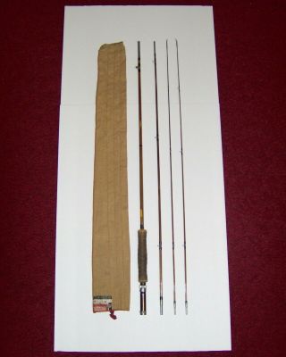 Vintage South Bend 8½ Ft.  Split - Bamboo Fly Rod No.  59 With Rod Bag Wow