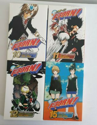 Reborn Shonen Jump Advanced Akira Amano Vol 10,  11,  12,  15 4 X Book