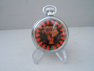 Vintage Smiths Ingersoll Pocket Watch Gambling Gaming Watch Roulette Gwo