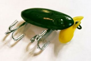 Rare Fred Arbogast Wwii Jitterbug Lure In Blue - Green Waterwave With Plastic Lip