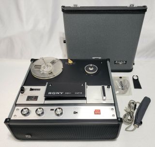 Vintage Sony Reel To Reel Tapecorder Tape Recorder Tc - 105a Sonyomatic