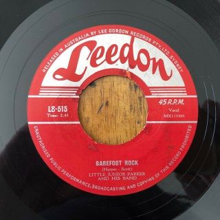 Little Junior Parker - Rare Aussie Leedon 45 " Barefoot Rock " 1961 Ex