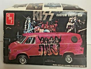 VINTAGE KISS 1977 AMT Custom Chevy Van MODEL KIT Aucoin UNassembled/Complete? 2