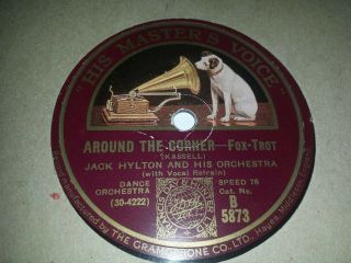 Jack Hylton And His Orchestra.  Around The Corner.  Vocal Sarony.  E - To V,