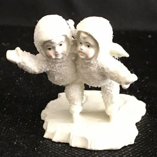 We Make A Great Pair 76520 Dept 56 Snowbabies Rare Miniature Pewter