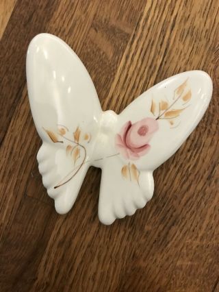 Vintage HOMCO Hand - Painted Porcelain Ceramic Butterfly Wall Decor Butterflies 3 3