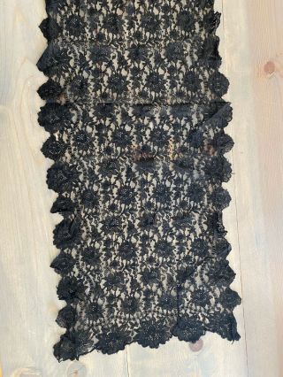 Antique Delicate Handmade Lace Scarf