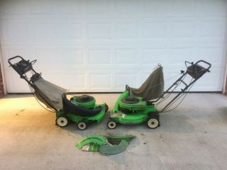 Two Vintage Lawn Boy’s Lawn Mover Gold Series 21 " Self - Propelled