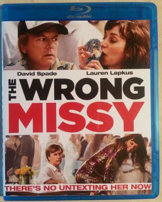 The Wrong Missy Blu - Ray No Digital Or Dvd A Netflix Film Rare David Spade