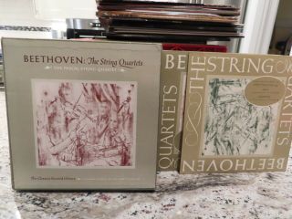 Beethoven String Quartets Pascal 10 Lp Record Boxed Set Vinyl Top Shape Vg,  /nm